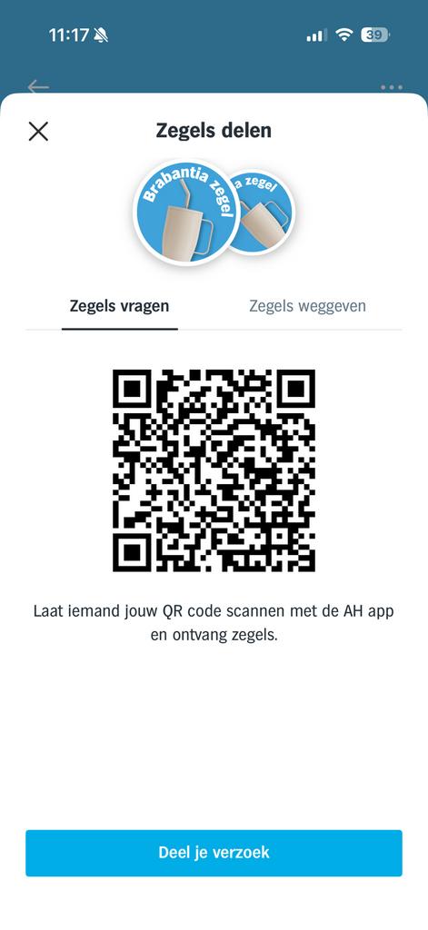 AH brabantia zegels gevraagd, Tickets en Kaartjes, Eén persoon, Kortingsbon