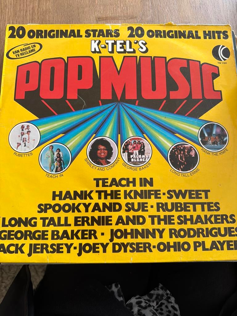 T4. K-Tel's Pop Music LP Original Stars, 20 Original Hits, Ophalen of Verzenden, Gebruikt, 12 inch