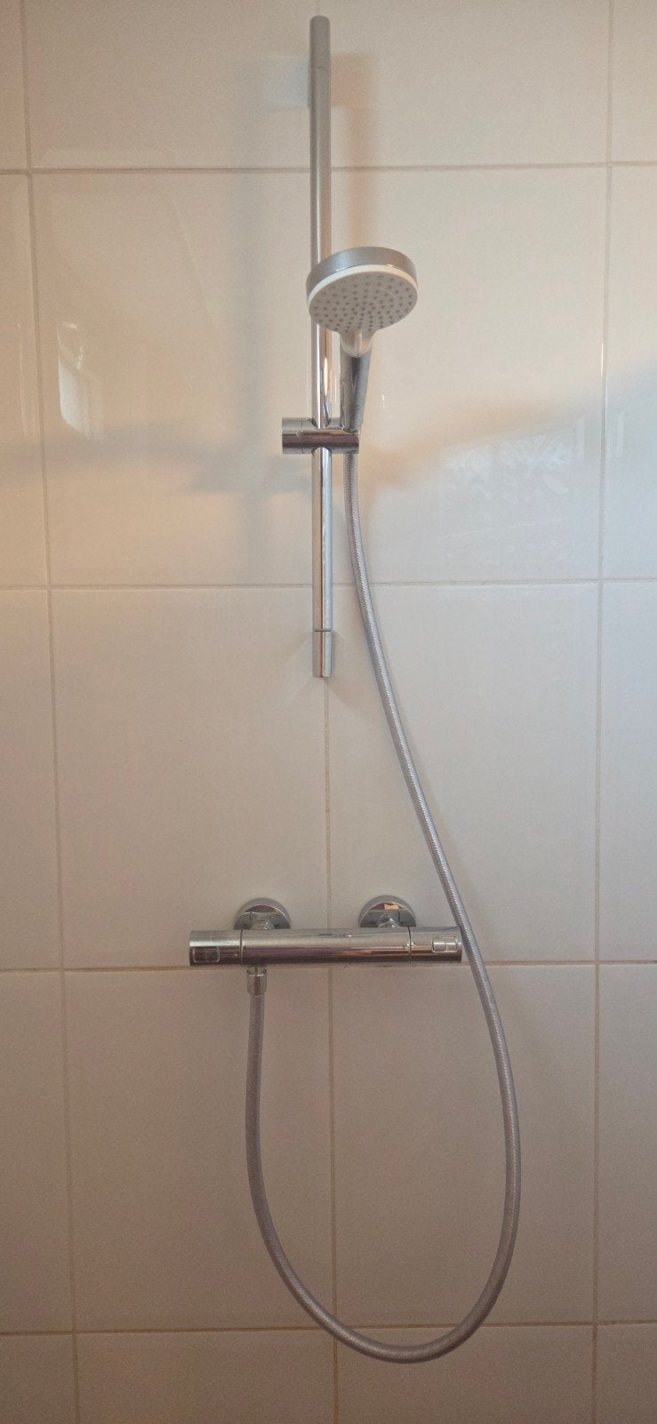 Grohe thermostaatkraan en Hansgrohe doucheset, Ophalen of Verzenden, Gebruikt, Chroom, Douche
