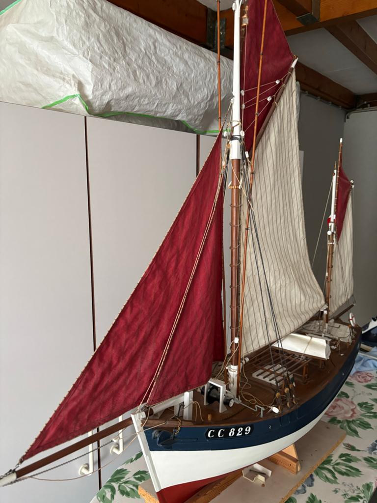 Gedetailleerd Model Zeilboot CC 829 - Marie-Jeanne, Hobby en Vrije tijd, Modelbouw | Boten en Schepen, Ophalen of Verzenden, Zo goed als nieuw