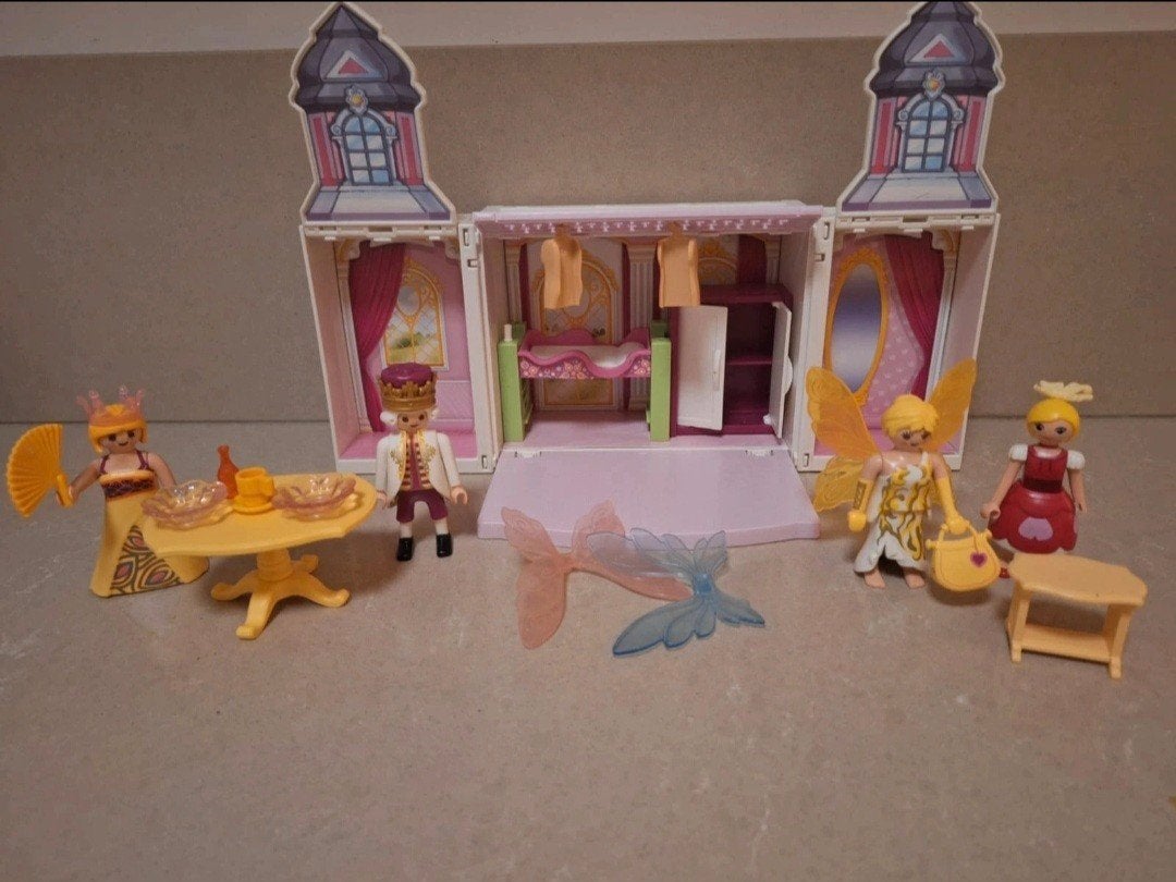 Playmobil Prinsessenkasteel met figuren en accessoires, Ophalen of Verzenden, Gebruikt, Meisje