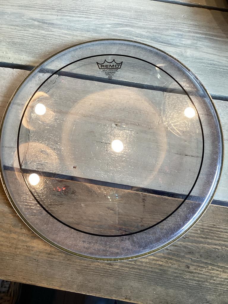 Remo Weatherking Pinstripe Drumvel - 15 inch, Ophalen of Verzenden, Gebruikt, Overige merken