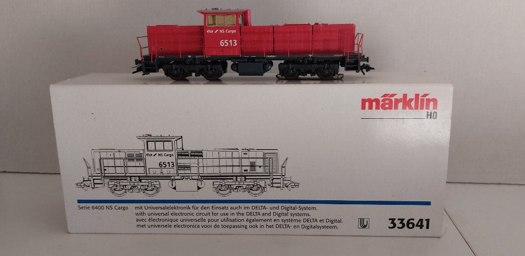 Marklin 33641 Digitale NS Cargo 6513 Diesellocomotief (01), Hobby en Vrije tijd, Modeltreinen | H0, Wisselstroom, Locomotief, Ophalen of Verzenden