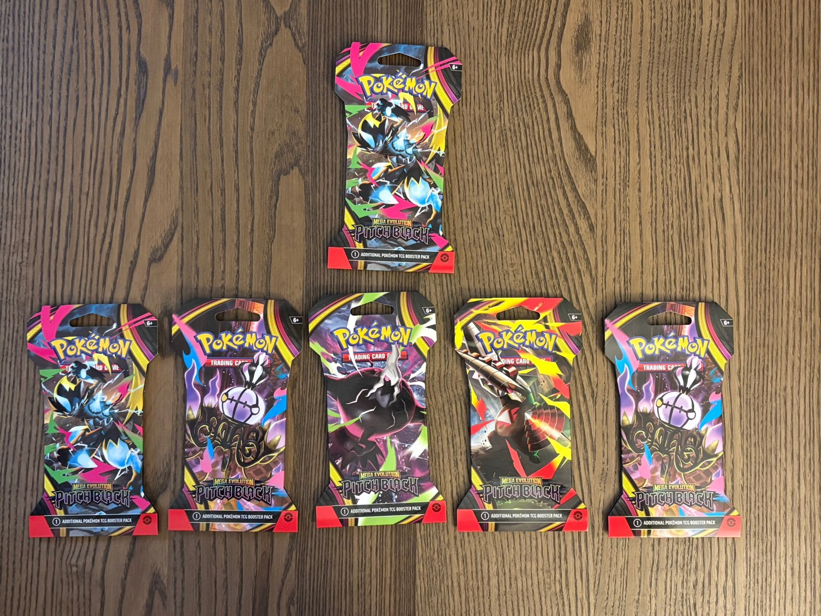 6x packs Pitch Black Sleeved Booster (english), Ophalen of Verzenden, Nieuw, Booster