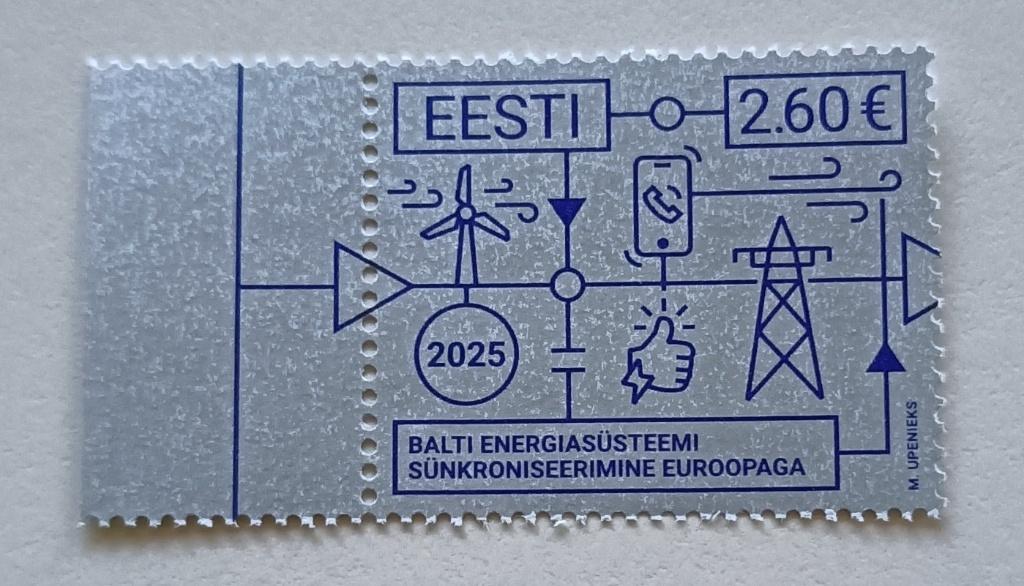 Estland 2025 Synch Baltische staten netwerken contin Europa, Postzegels en Munten, Postzegels | Europa | Overig, Ophalen of Verzenden