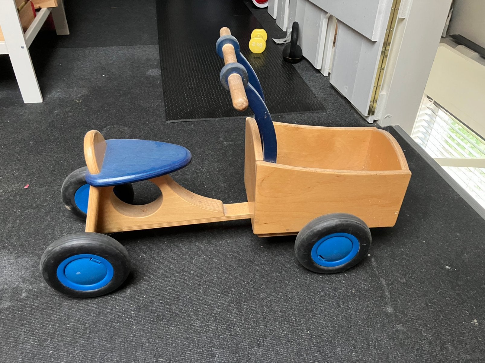 Kinder bakfiets hout, Ophalen, Gebruikt, Overige merken