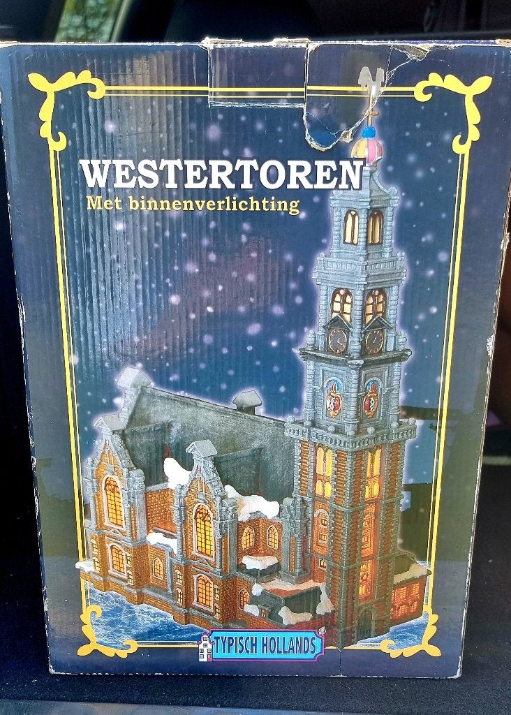 De Amsterdamse Westerkerk voor kerstdorp, Diversen, Kerst, Ophalen, Zo goed als nieuw