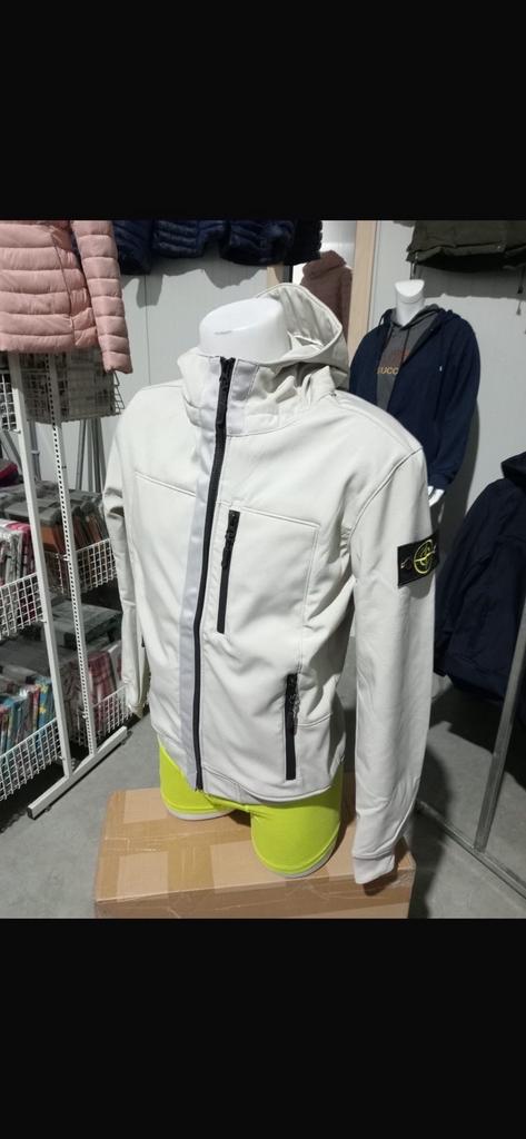 Stone Island Softshell Jas - Nieuw, Kleding | Heren, Jassen | Winter, Ophalen of Verzenden, Nieuw, Overige maten, Wit