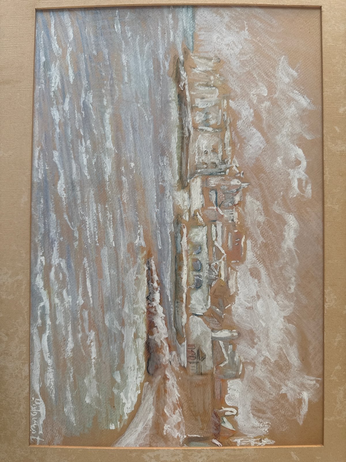 Schilderij 'De Branding' - Gesigneerd, Maritiem / water, Impressionistisch, Ophalen of Verzenden, Gesigneerd