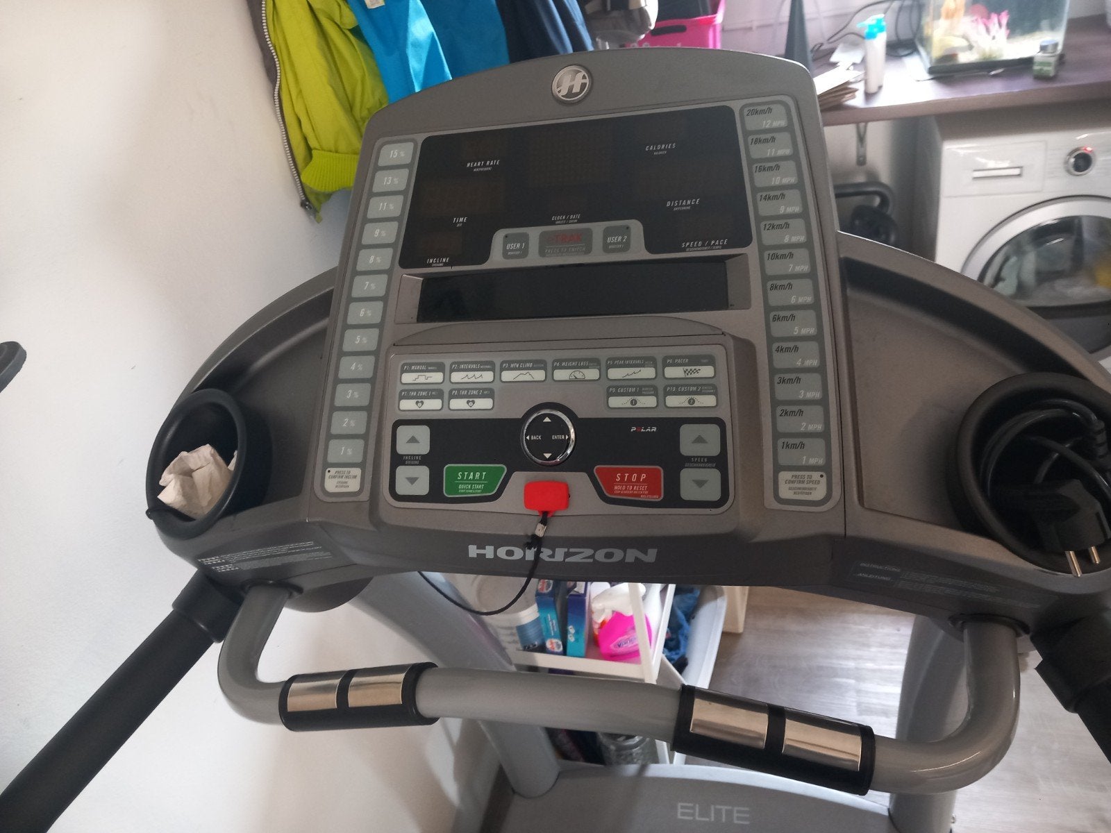 Horizon Loopband Elite HD 120N - Zo goed als nieuw, Ophalen, Zo goed als nieuw, Metaal, Loopband
