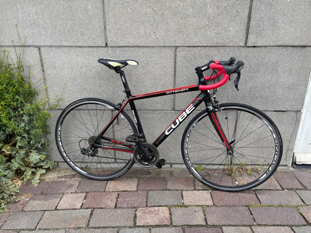 Cube attain, Fietsen en Brommers, Fietsen | Racefietsen, Aluminium, Zo goed als nieuw, Meer dan 20 versnellingen, 53 tot 57 cm