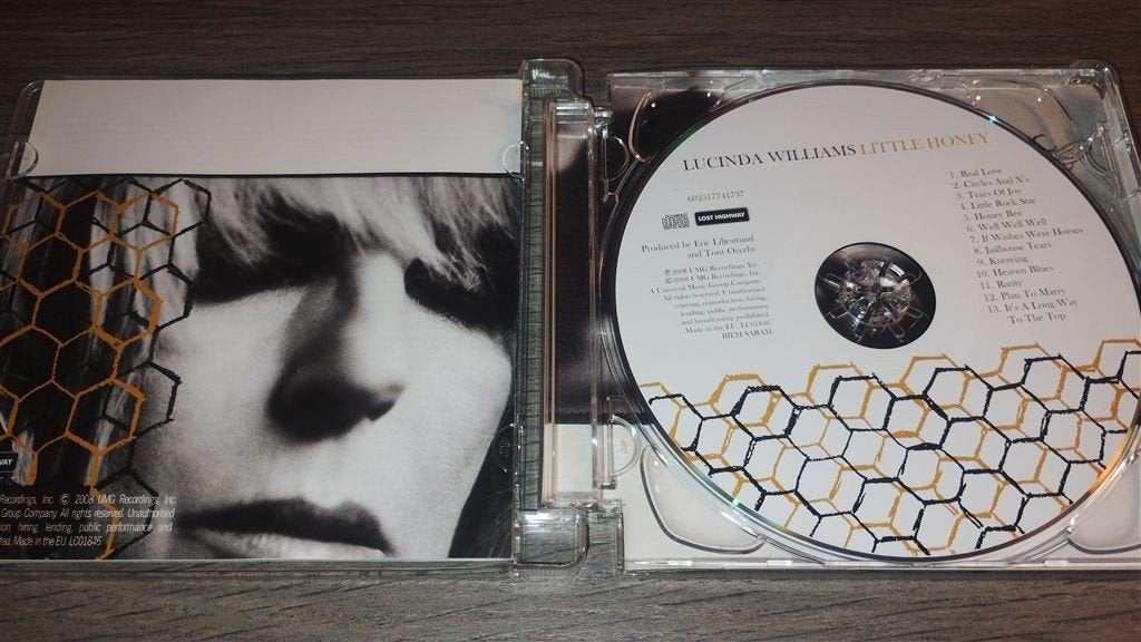 Lucinda Williams ‎- Little Honey, Cd's en Dvd's, Ophalen of Verzenden, 1980 tot heden, Zo goed als nieuw, Jazz
