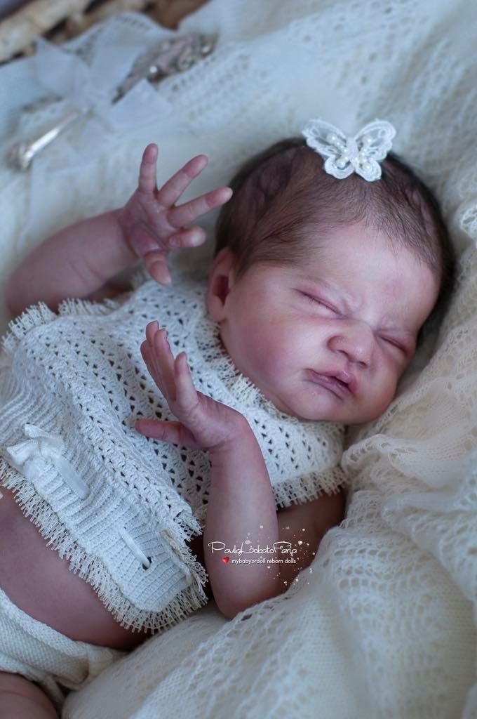 Schitterende reborn Gracie Mae Paula Lobato Faria, Verzamelen, Ophalen of Verzenden, Zo goed als nieuw