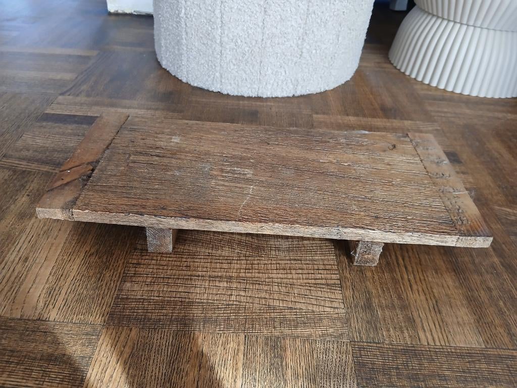 Houten plank op verhoging, Ophalen of Verzenden, Gebruikt, Rechthoekig, Hout