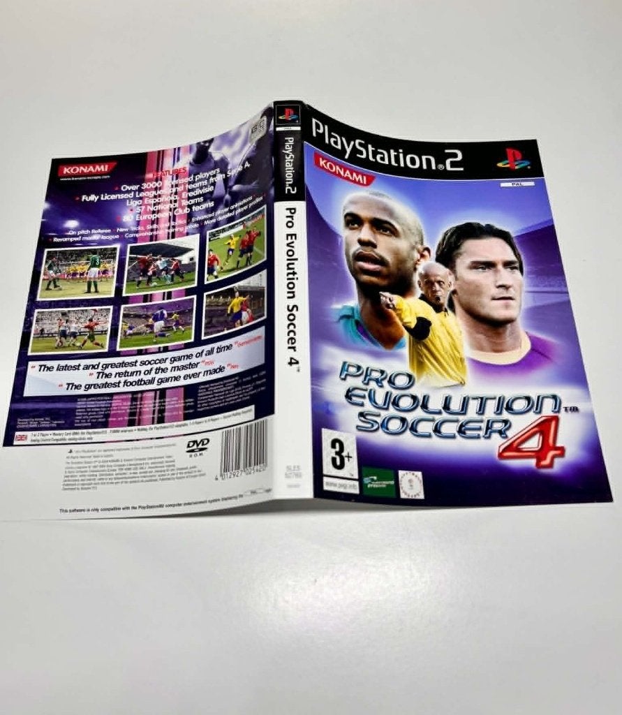 PES 4 Omslag PlayStation 2 Ps2, Gebruikt, Ophalen of Verzenden, Sport, 3 spelers of meer