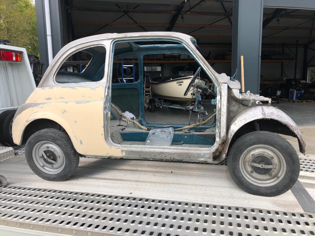 Fiat 500 0.5 L 1968 Blauw, Auto's, Fiat, Achterwielaandrijving, 514 kg, Overige kleuren, Handgeschakeld