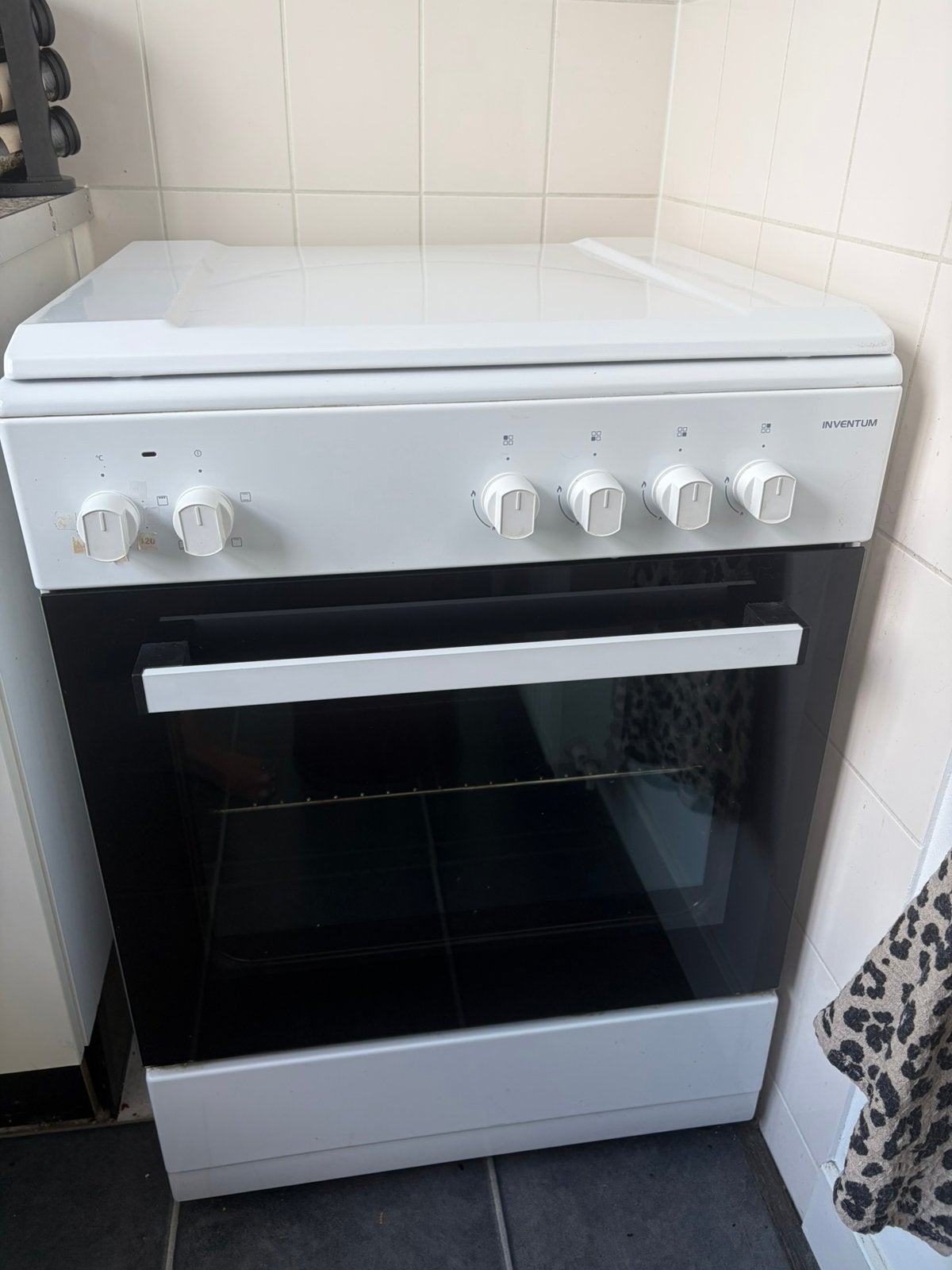 Inventum gasfornuis 4 pits, Ophalen, 4 kookzones, Zo goed als nieuw, Gas