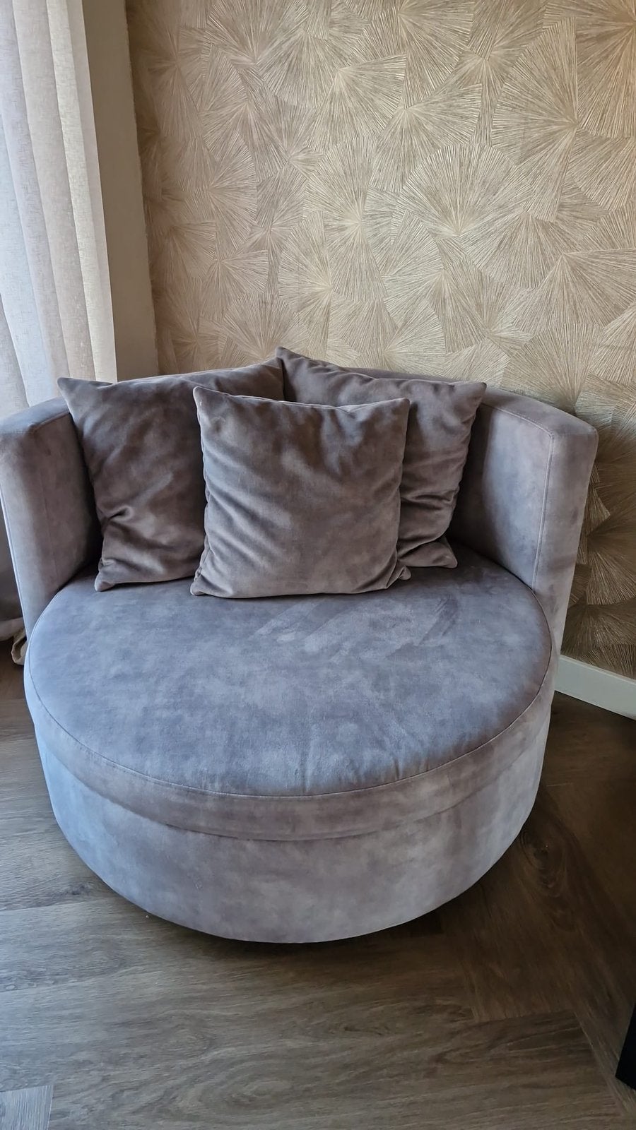 Loveseat grijs, Huis en Inrichting, Ophalen, Tweepersoons, 75 tot 100 cm, Zo goed als nieuw