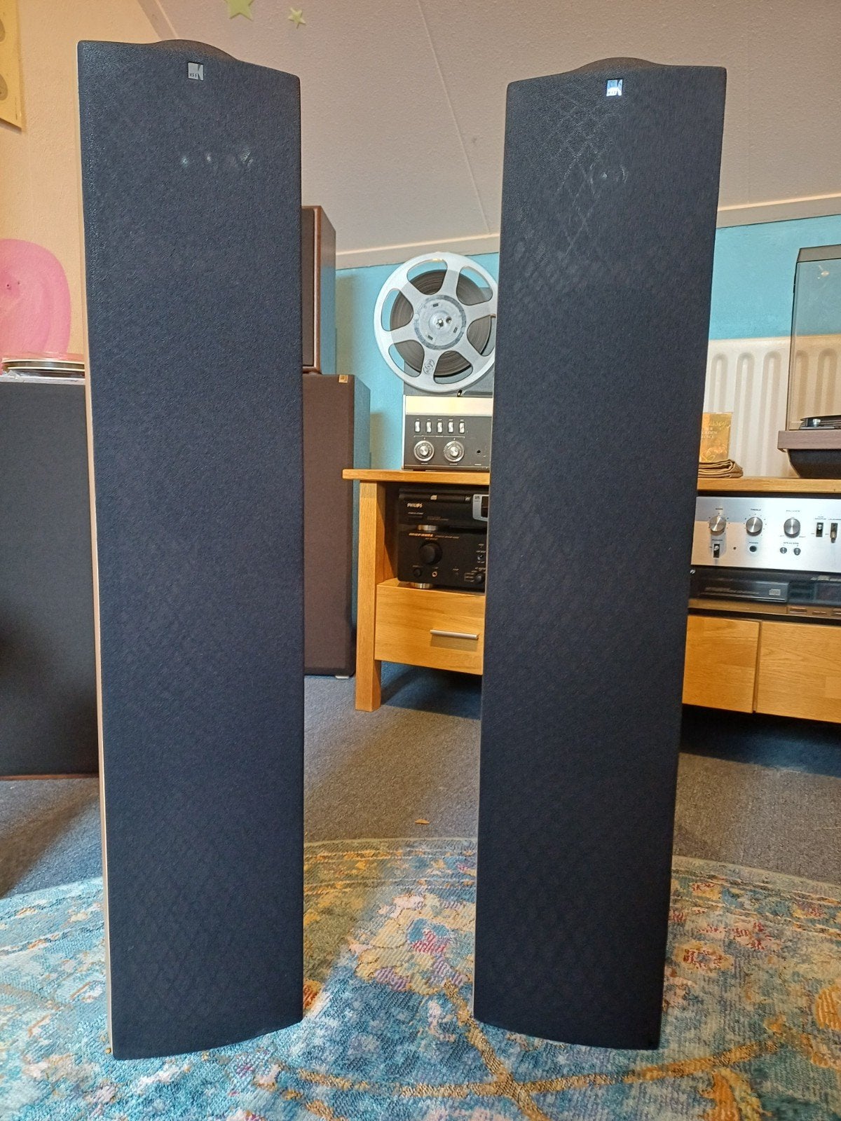 KEF iQ 5 vloerstaanders, Ophalen, 60 tot 120 watt, Front, Rear of Stereo speakers, Overige merken