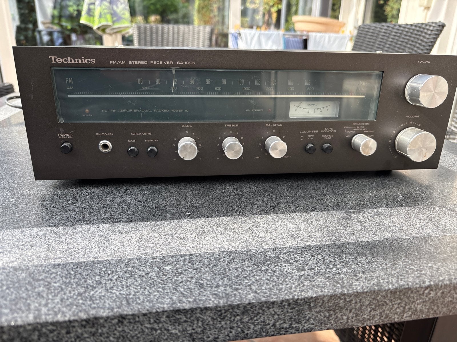 Technics SA-100K FM/AM Stereo Receiver - Vintage Audio, Gebruikt, 120 watt of meer, Stereo, Ophalen