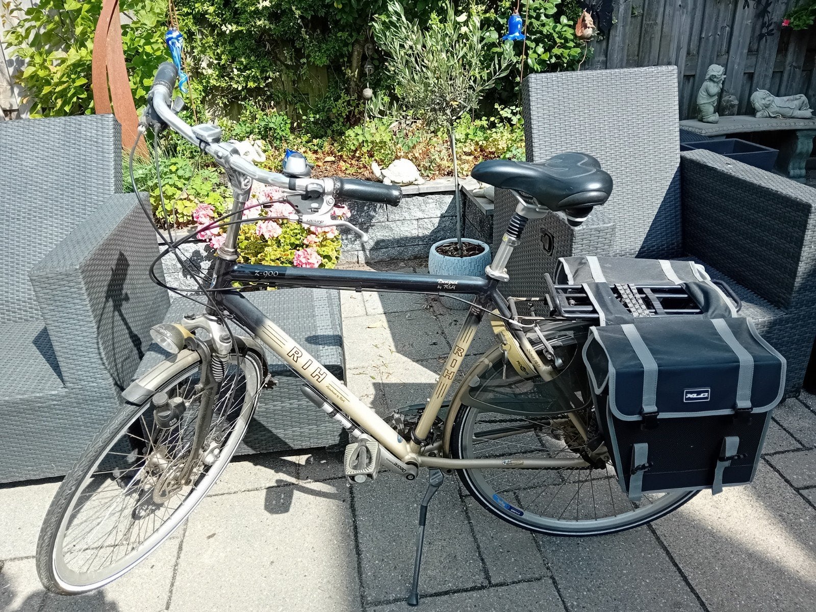 RIH Z-900 Herenfiets met vering en schijfremmen, Ophalen