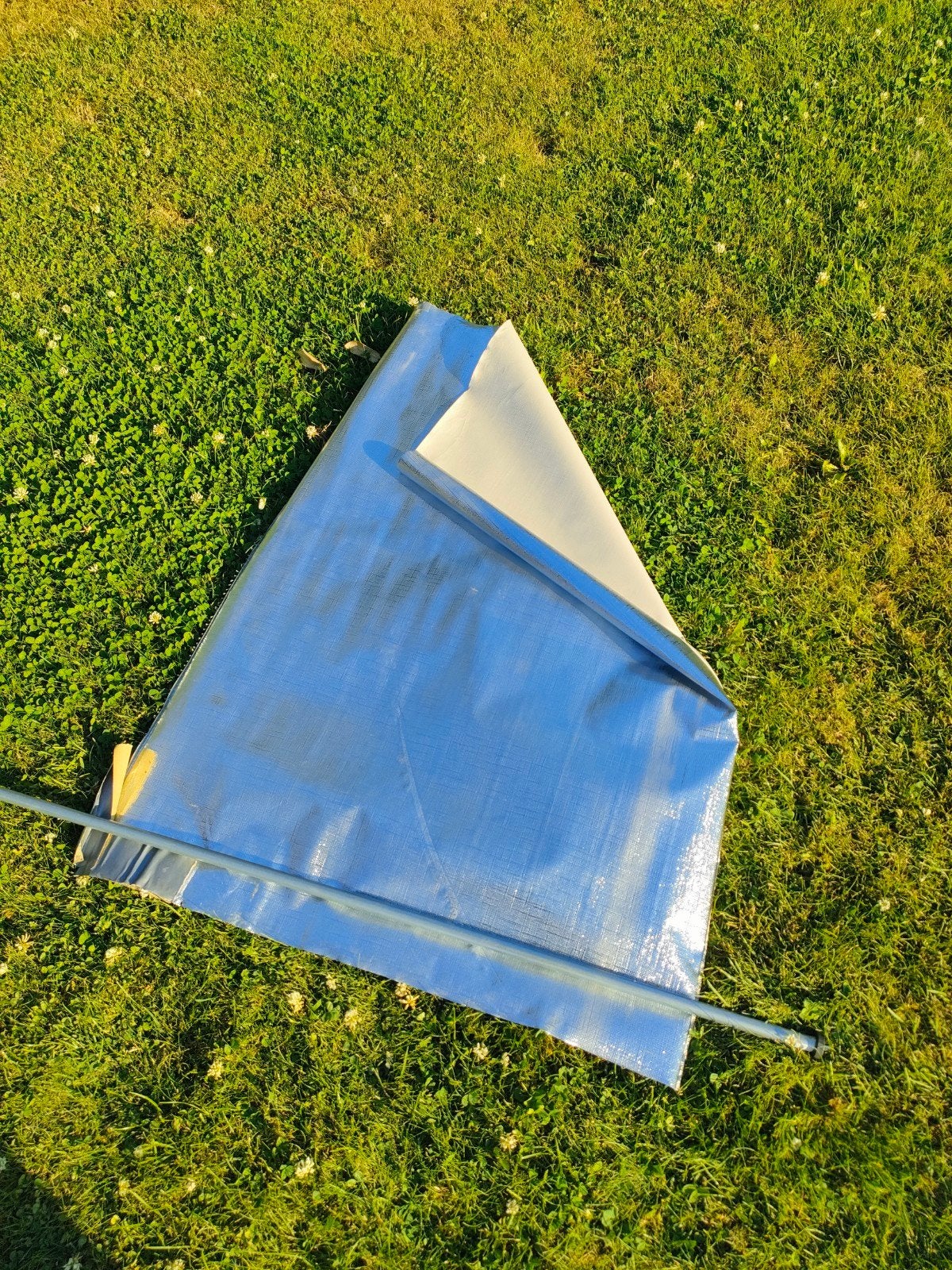 Rolgordijnen, Seitz. aluminium/wit., Caravans en Kamperen, Ophalen, Gebruikt
