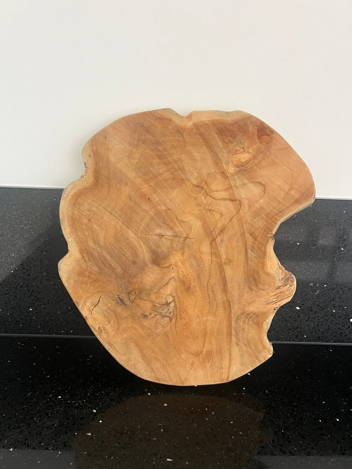 unieke, natuurlijke vorm. houten schijf - puur natuur, Ophalen of Verzenden, Zo goed als nieuw, Rond, Hout
