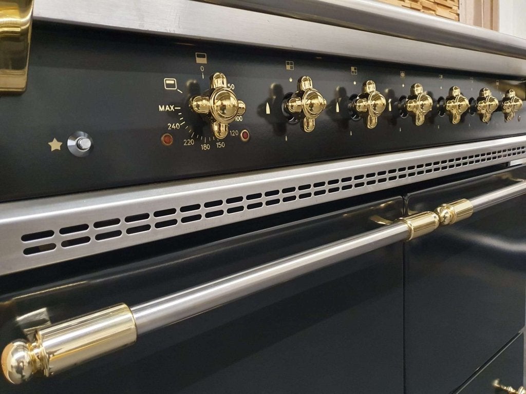 🔥Lacanche Fornuis 100cm zwart + messing 2 elektrische ovens, Niet ingevuld, 60 cm of meer, Niet ingevuld, Ophalen of Verzenden