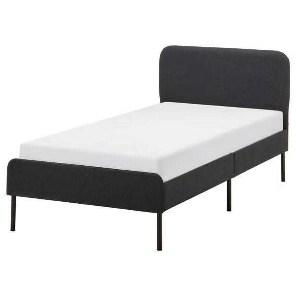 Ikea Slattum bed met lattenbodem en matras, Huis en Inrichting, Slaapkamer | Bedden, Ophalen, 90 cm, Eenpersoons, Zo goed als nieuw
