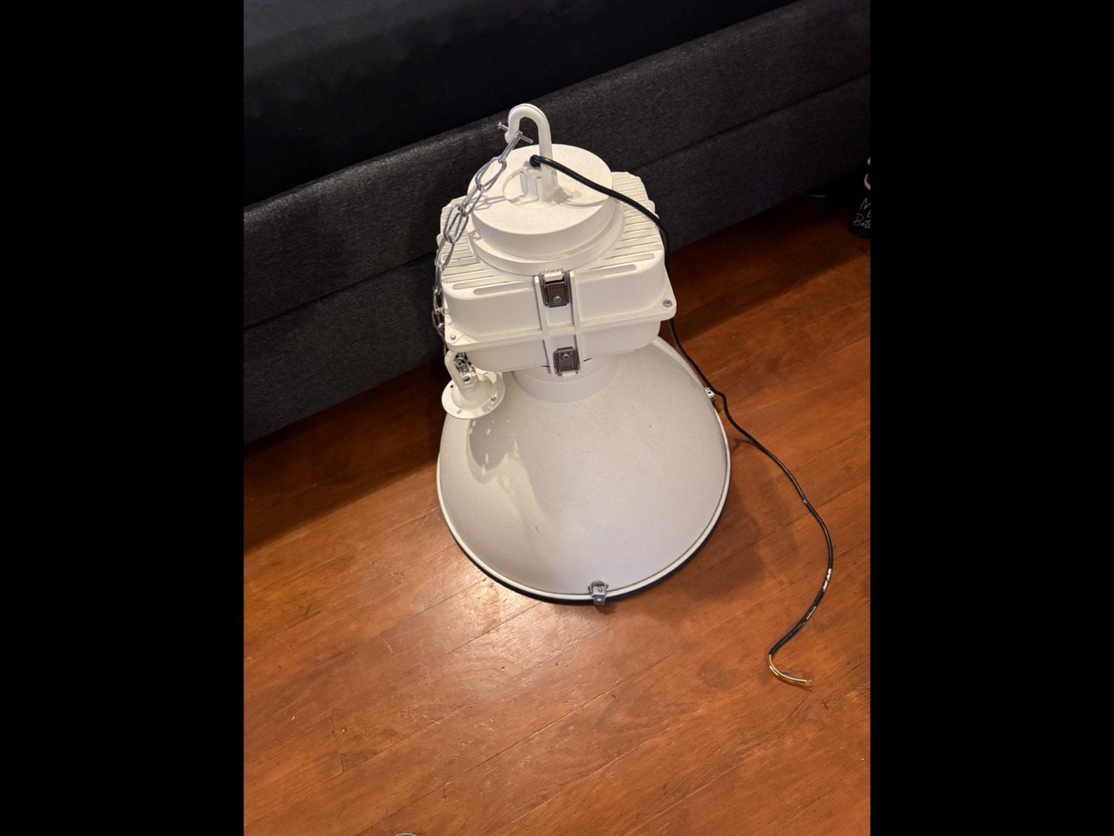 Degelijke industrieele lamp, Ophalen of Verzenden, Zo goed als nieuw, Minder dan 50 cm