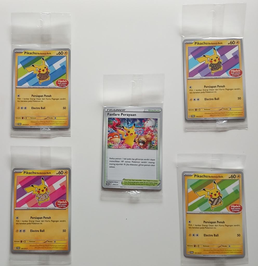 Indonesian Sealed Pikachu Promo set, Hobby en Vrije tijd, Verzamelkaartspellen | Pokémon, Ophalen of Verzenden, Nieuw