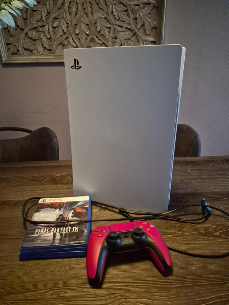 Playstation 5, 1 controller paar games. Goeie staat, Ophalen of Verzenden, Zo goed als nieuw