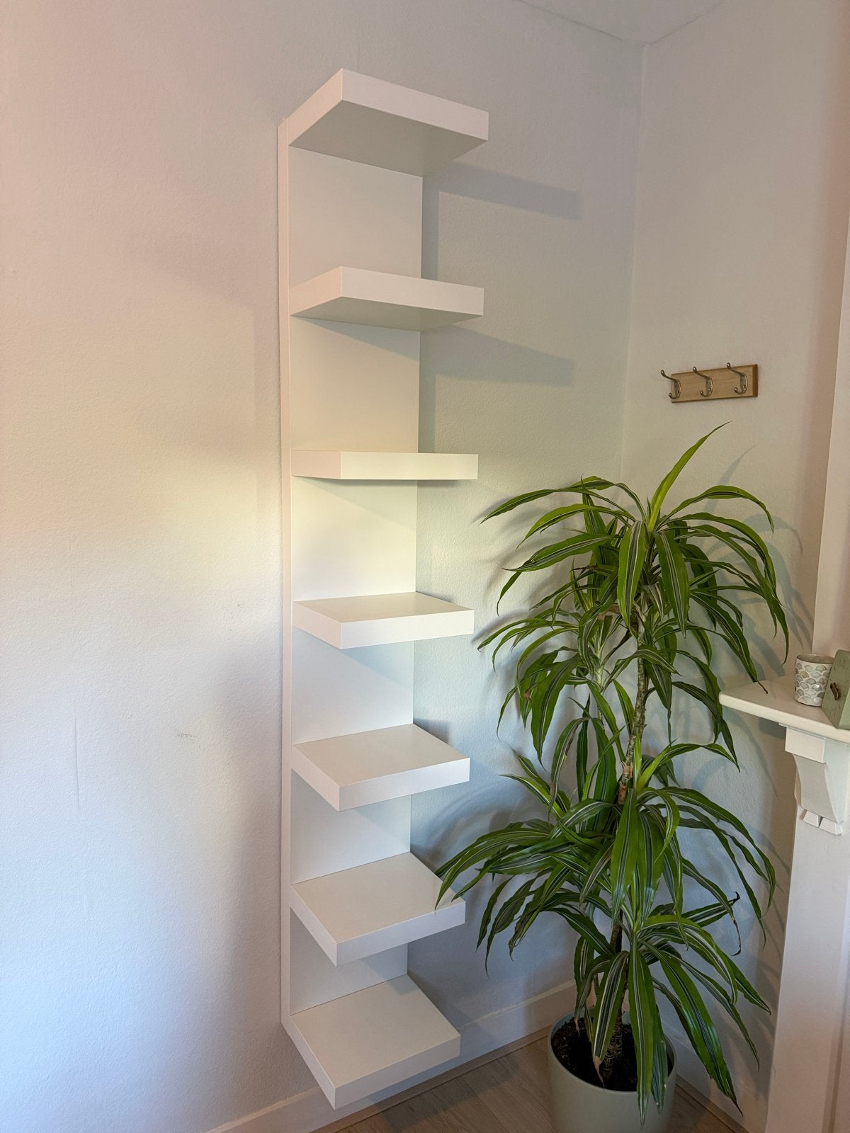 IKEA LACK Wandrek, wit, 30x190 cm, Ophalen, Minder dan 50 cm, Zo goed als nieuw, Minder dan 25 cm