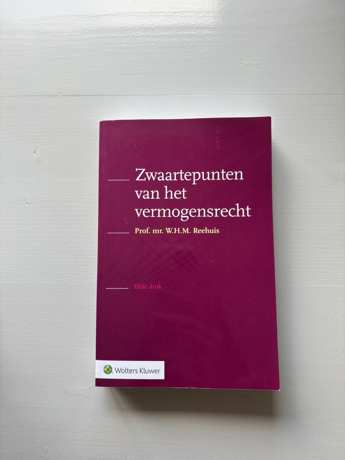 Zwaartepunten van het vermogensrecht, Ophalen of Verzenden, Alpha, Zo goed als nieuw, WO