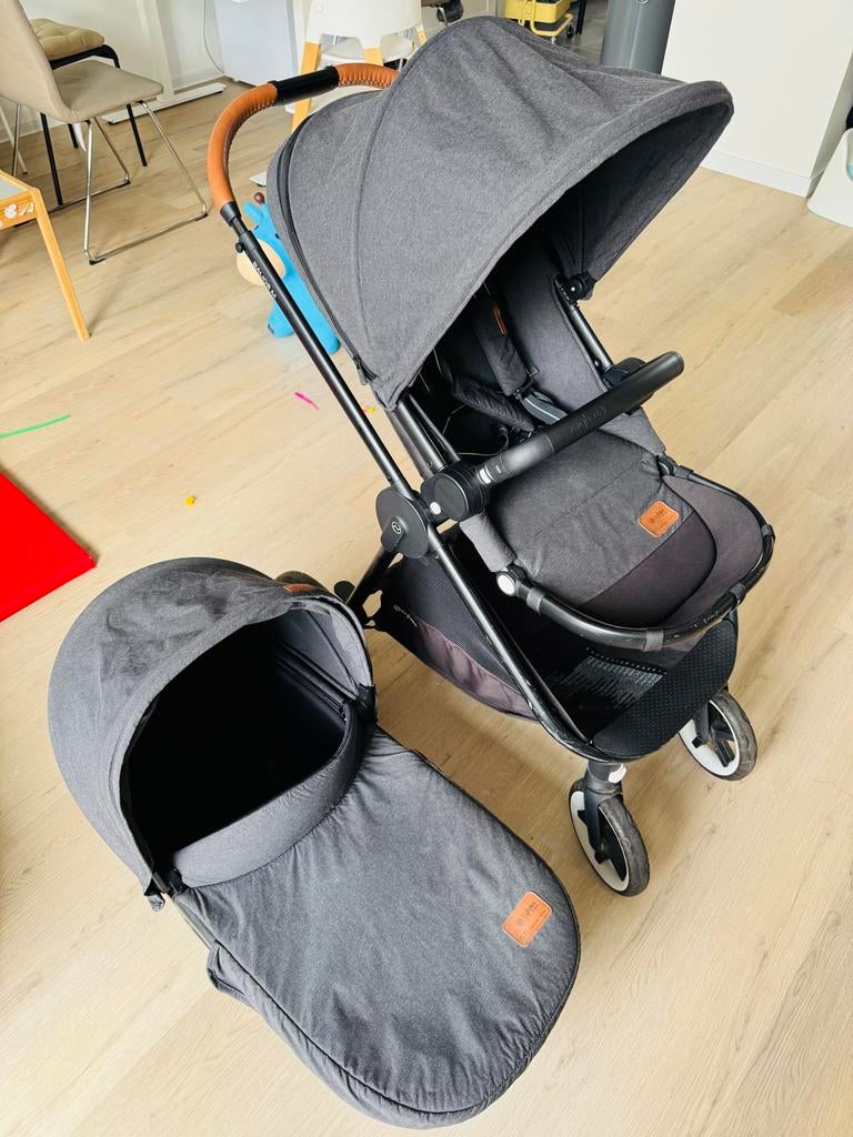 Cybex kinderwagen met reiswieg en autostoel - Goede staat, Gebruikt, Combiwagen, Met autostoeltje, Ophalen