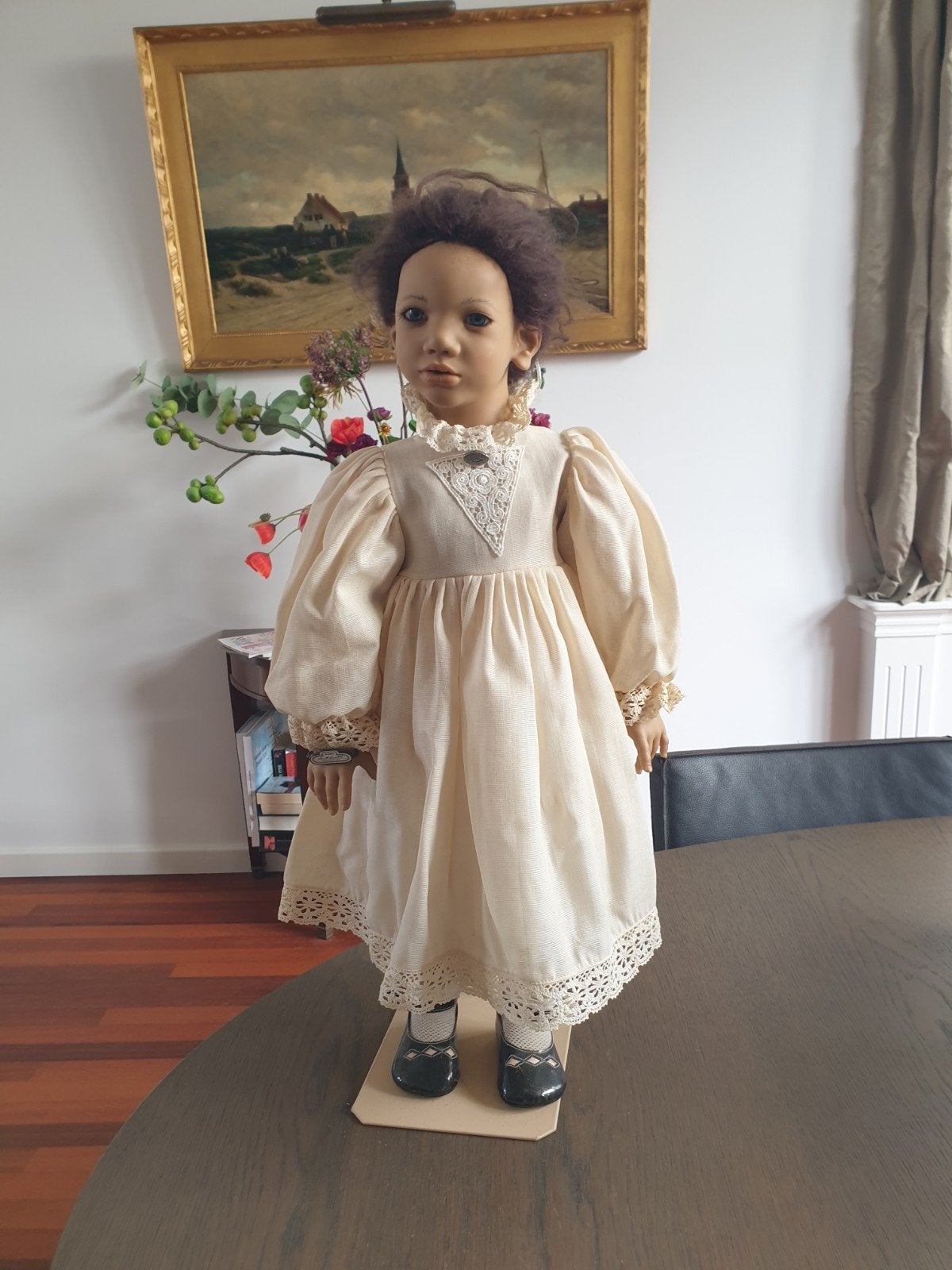 Annette Himstedt Puppen Kinder Minou 1996 met certificaat, Verzamelen, Ophalen, Zo goed als nieuw, Pop