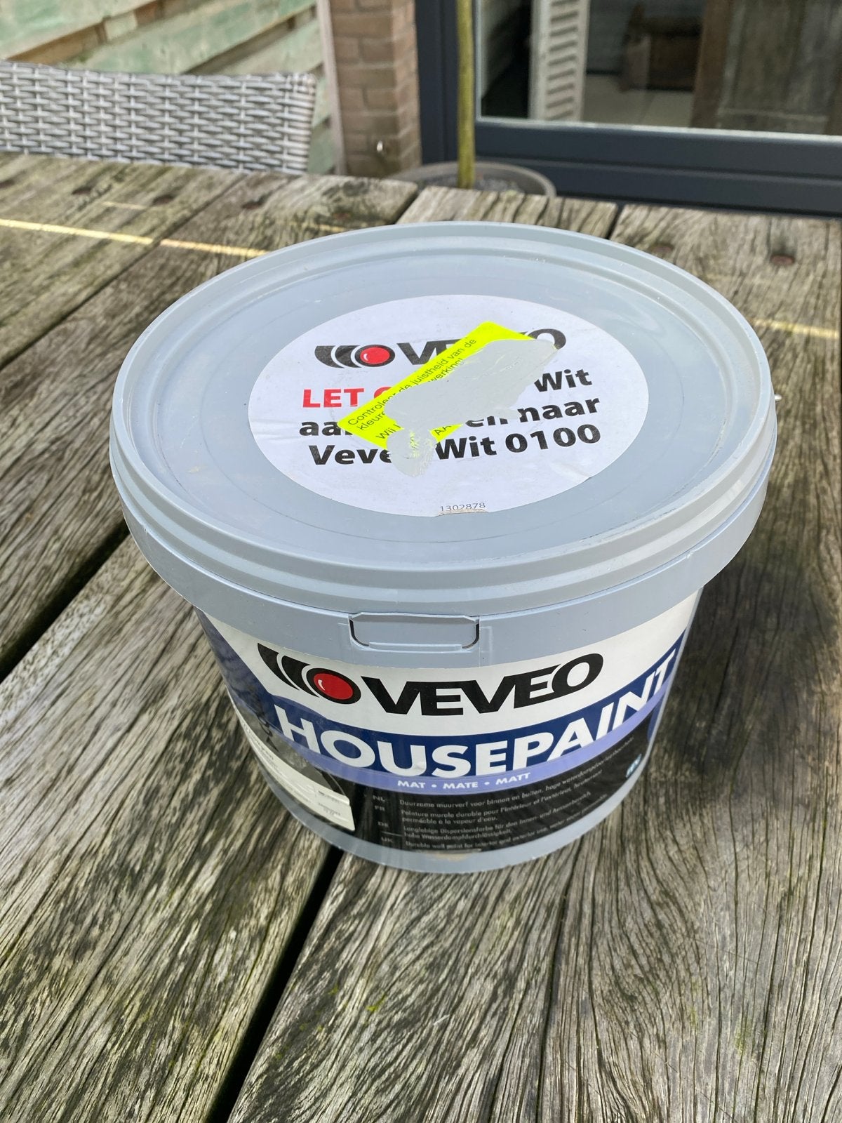 Verveo Collix Housepaint RAL 7035 Lichtgrijs 5L, Ophalen, 5 tot 10 liter, Nieuw, Verf
