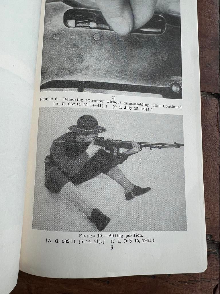 WO2 Amerikaans pamflet gebruik BAR Browning auto rifle 1941, Verzamelen, Militaria | Tweede Wereldoorlog, Amerika, Ophalen of Verzenden
