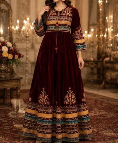 Prachtige Afghaanse Jurk - Traditionele Kleding, Maat 38/40 (M), Nieuw, Ophalen of Verzenden, Rood