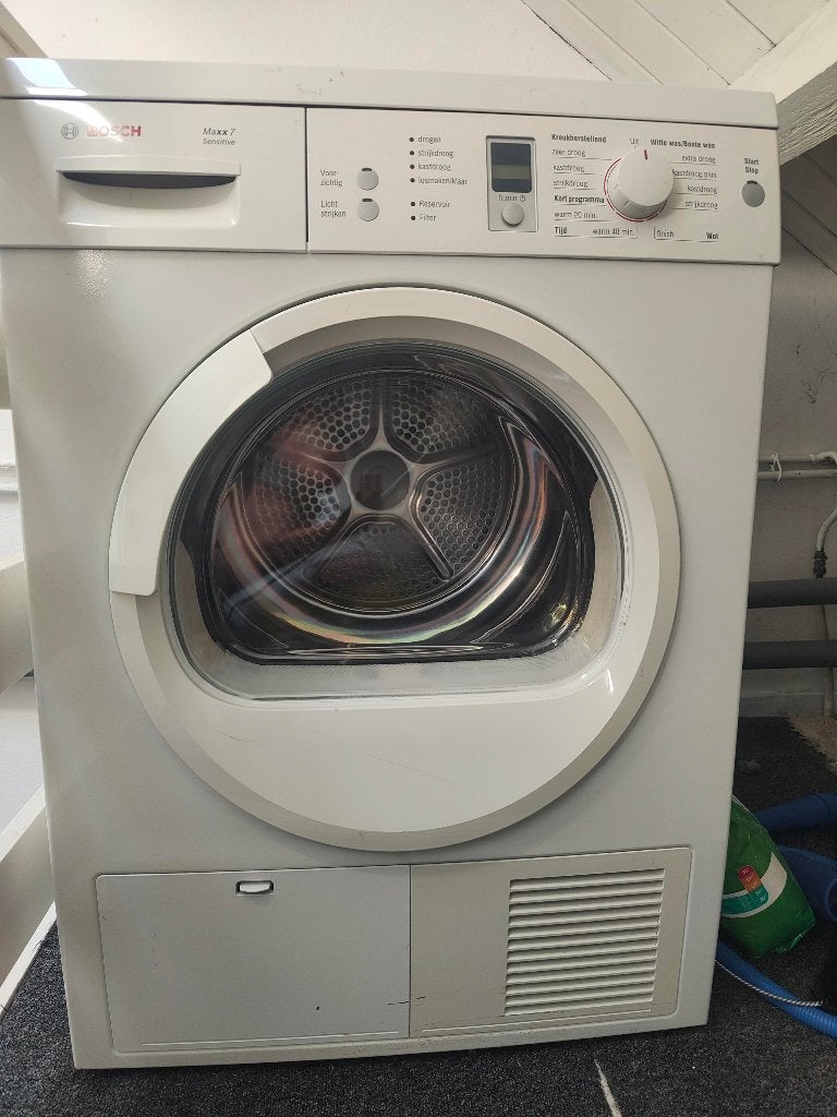 Bosch Maxx 7 Sensitive condensdroger – Werkt goed!, Ophalen, 6 tot 8 kg, Gebruikt, Voorlader