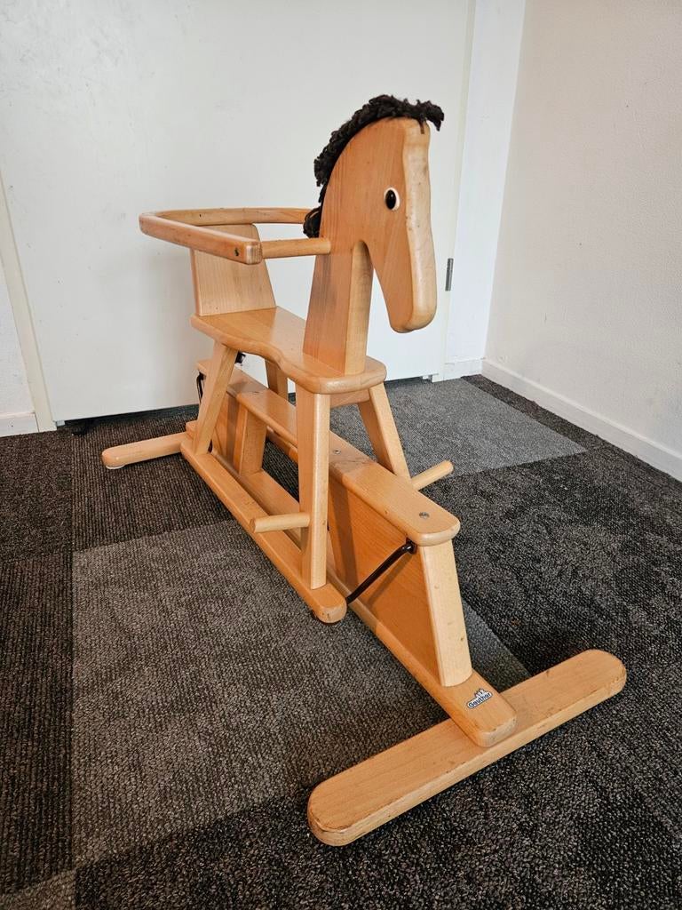 Houten hobbelpaard in goede staat, Ophalen, Zo goed als nieuw, Jongen of Meisje