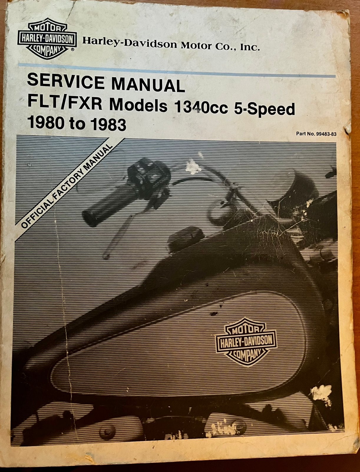Harley Davidson Service Manual FLT/FXR, Ophalen of Verzenden, Harley-Davidson of Buell