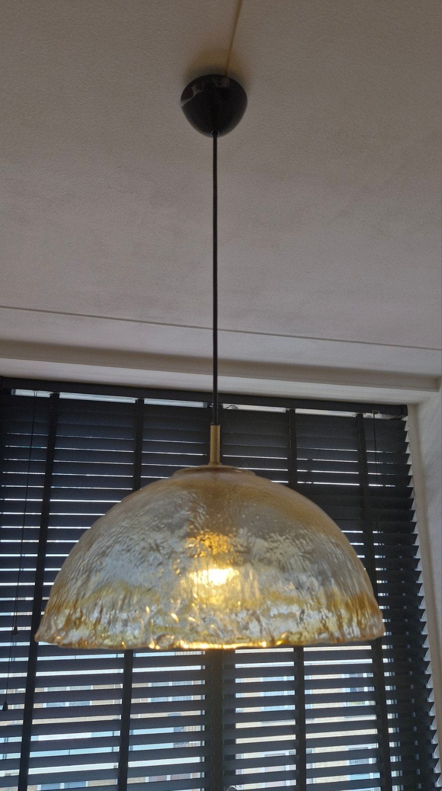 Een groot stel Murano Mazzega Hanglampen, Design, Vintage, Ophalen, Zo goed als nieuw, Glas, Vintage