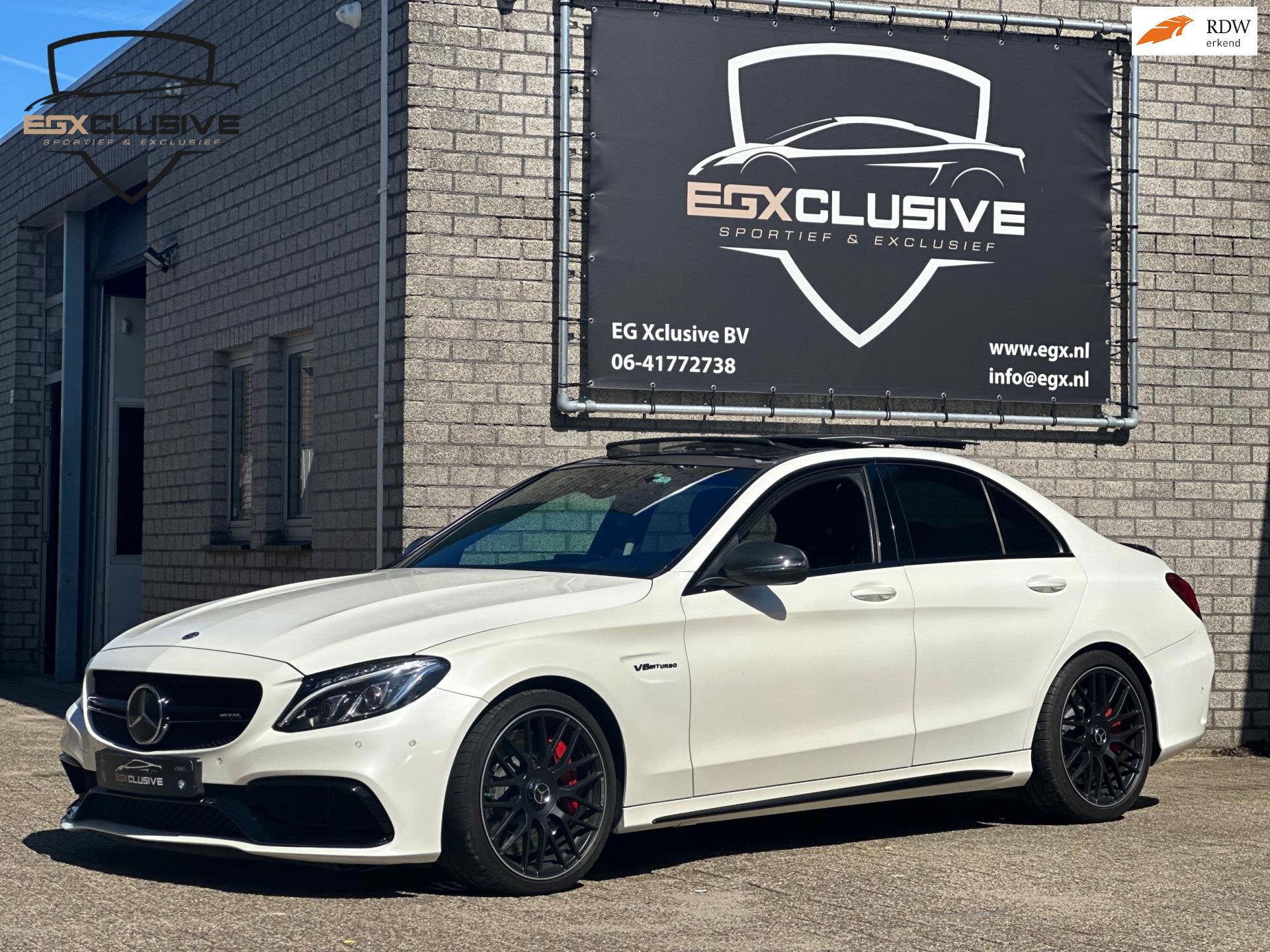 Mercedes-Benz C63s C63 AMG S 510PK HUD/Burmester/Pano/Parlem, Auto's, Automaat, Achterwielaandrijving, Gebruikt, 510 pk