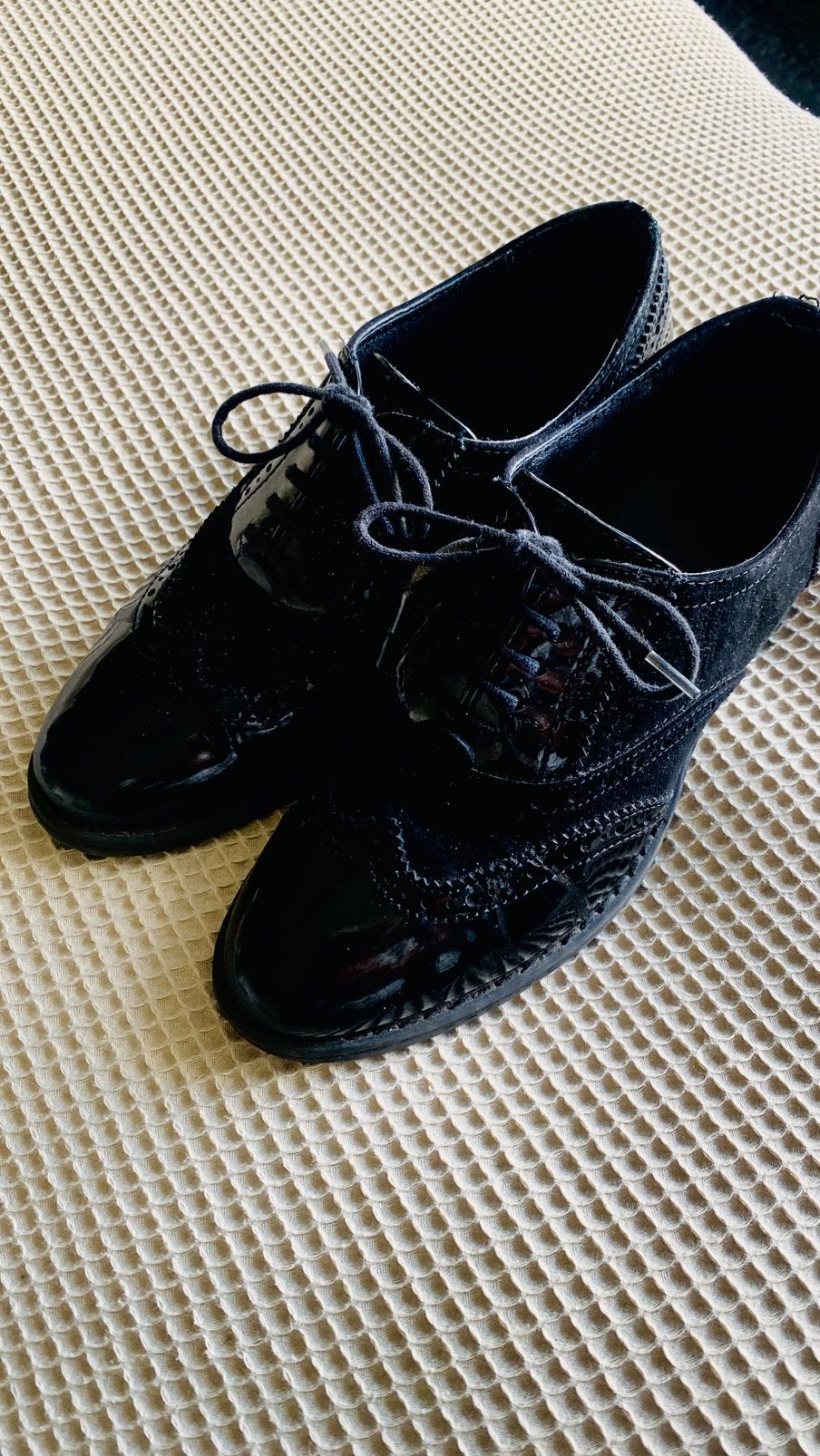 Zwarte lakschoenen maat 37, Ophalen of Verzenden, Gedragen, Zwart, Schoenen met lage hakken