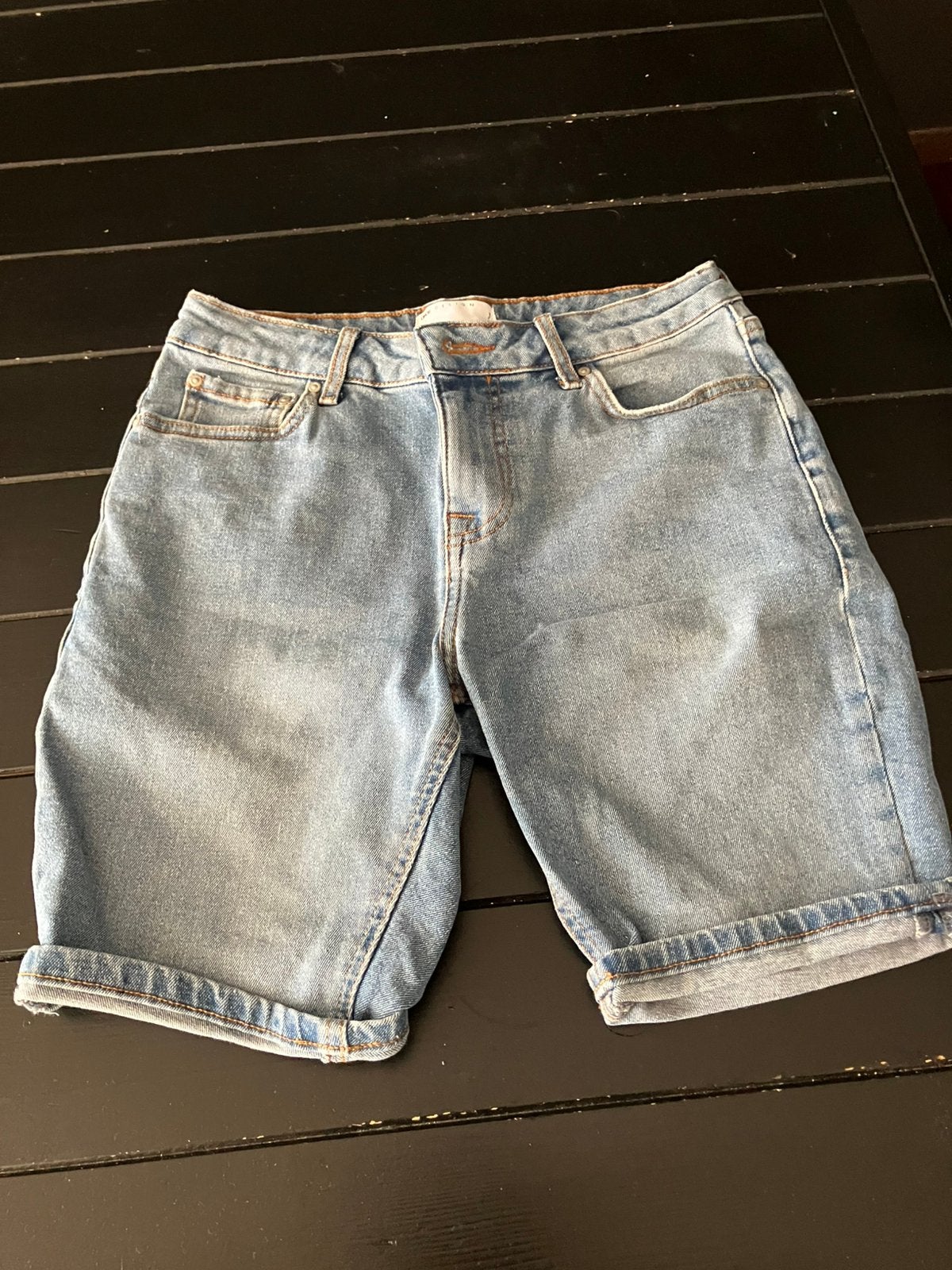 Korte heren denim jeans blauw ASOS (28), Ophalen of Verzenden, Gedragen, Overige maten, Blauw
