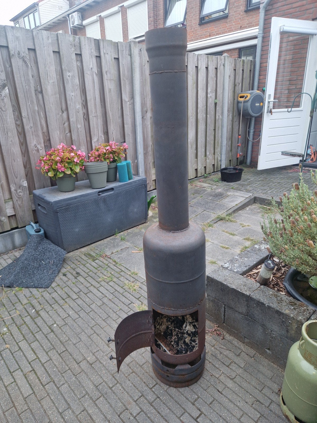 Hottub kachel met koper spiraal, Tuin en Terras, Ophalen, Gebruikt
