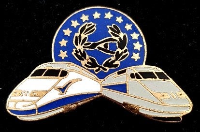 Euro TGV trein pin, Verzenden, Nieuw, Transport, Speldje of Pin