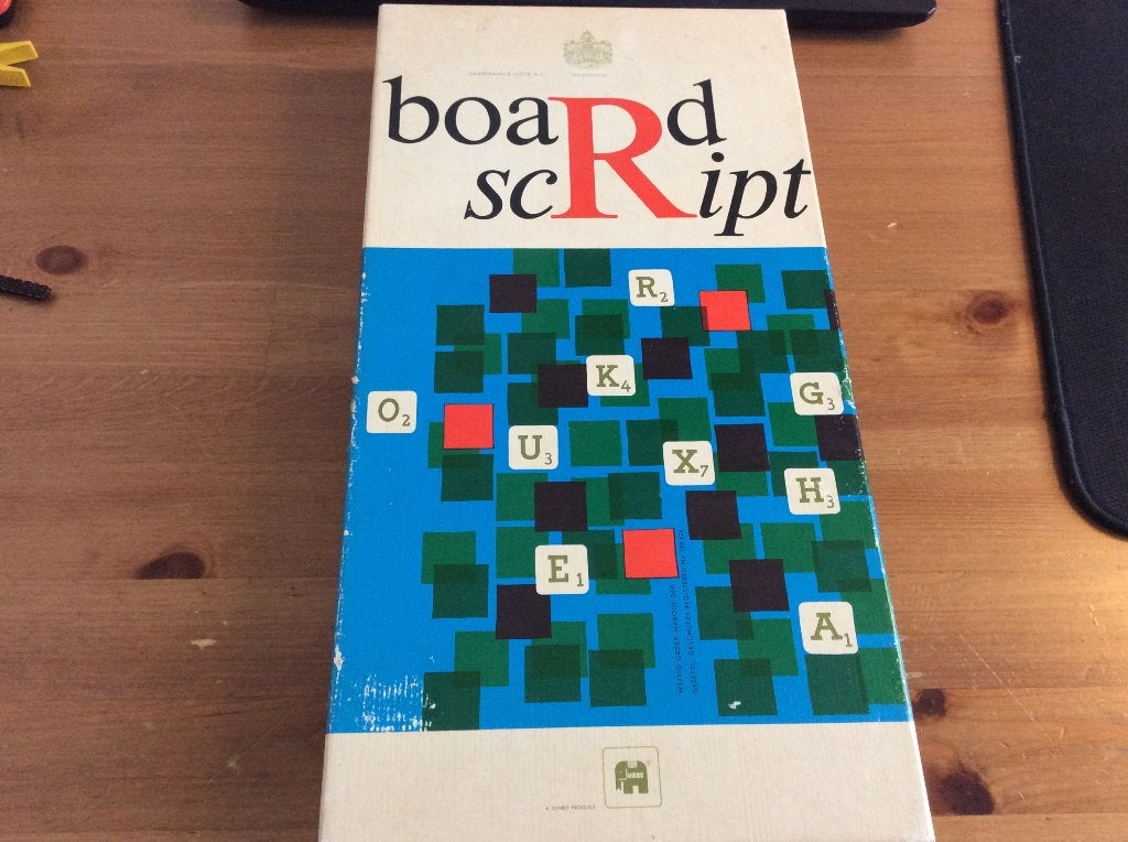 Boardscript. vintage bordspel van Jumbo (scrabble), Een of twee spelers, Ophalen of Verzenden, Jumbo