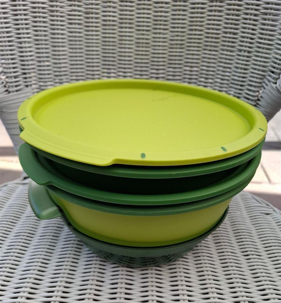 Microgourmet, 5 delig en meer Tupperware, Huis en Inrichting, Keuken | Tupperware, Ophalen of Verzenden, Zo goed als nieuw, Groen